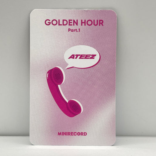ATEEZ GOLDEN HOUR : Part.1 MINIRECORD Photocard
