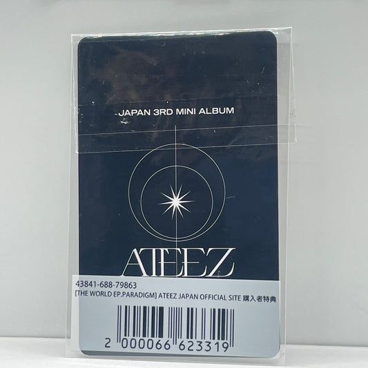 ATEEZ PARADIGM Japan Fan Club Photocard