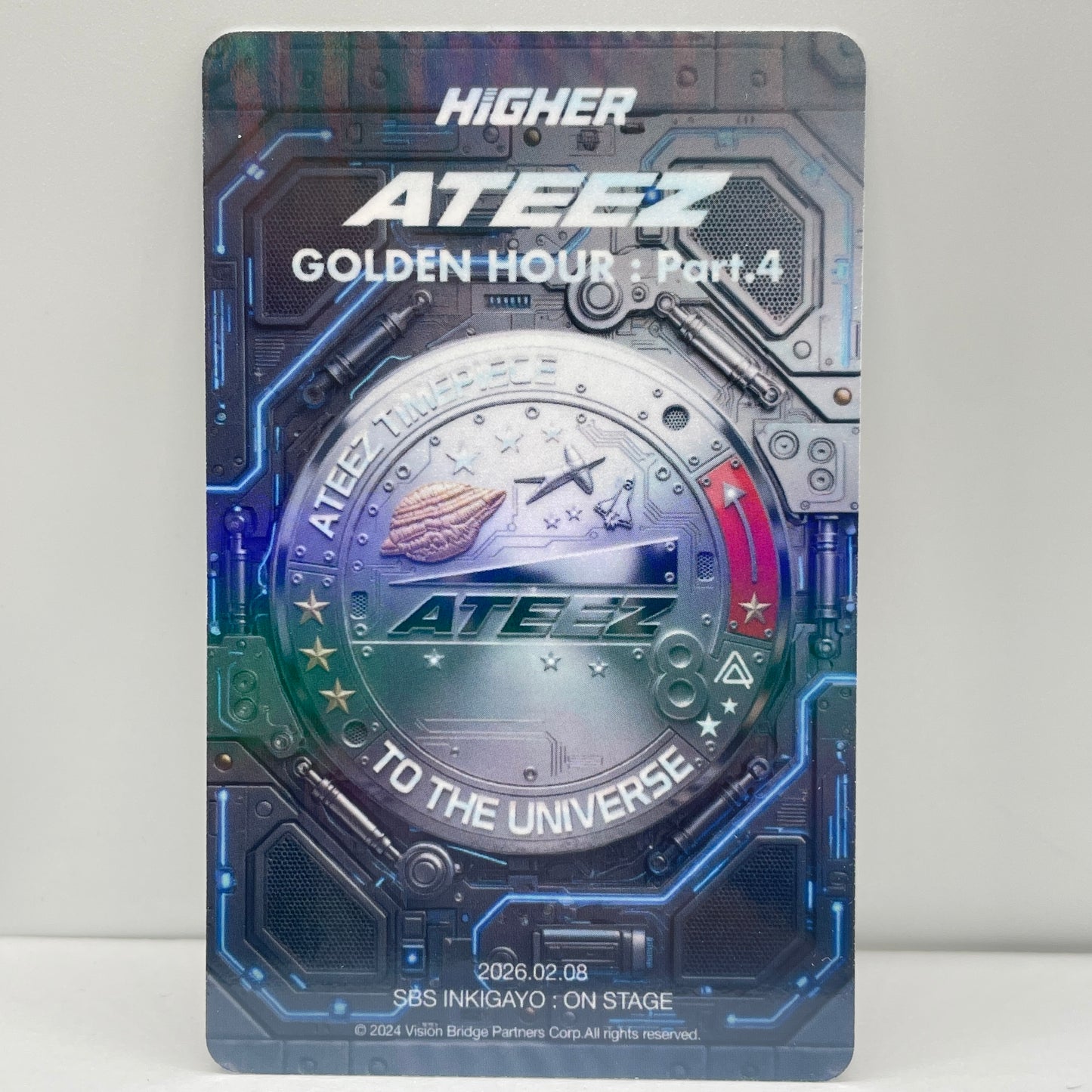 ATEEZ higher NASA Photocard Inkigayo (SPACE Ver.) Photocard