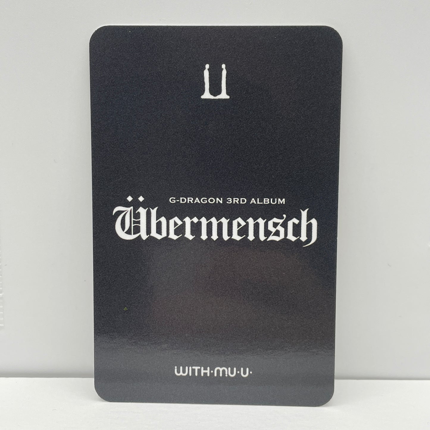 G-DRAGON Übermensch WITHMUU Photocard