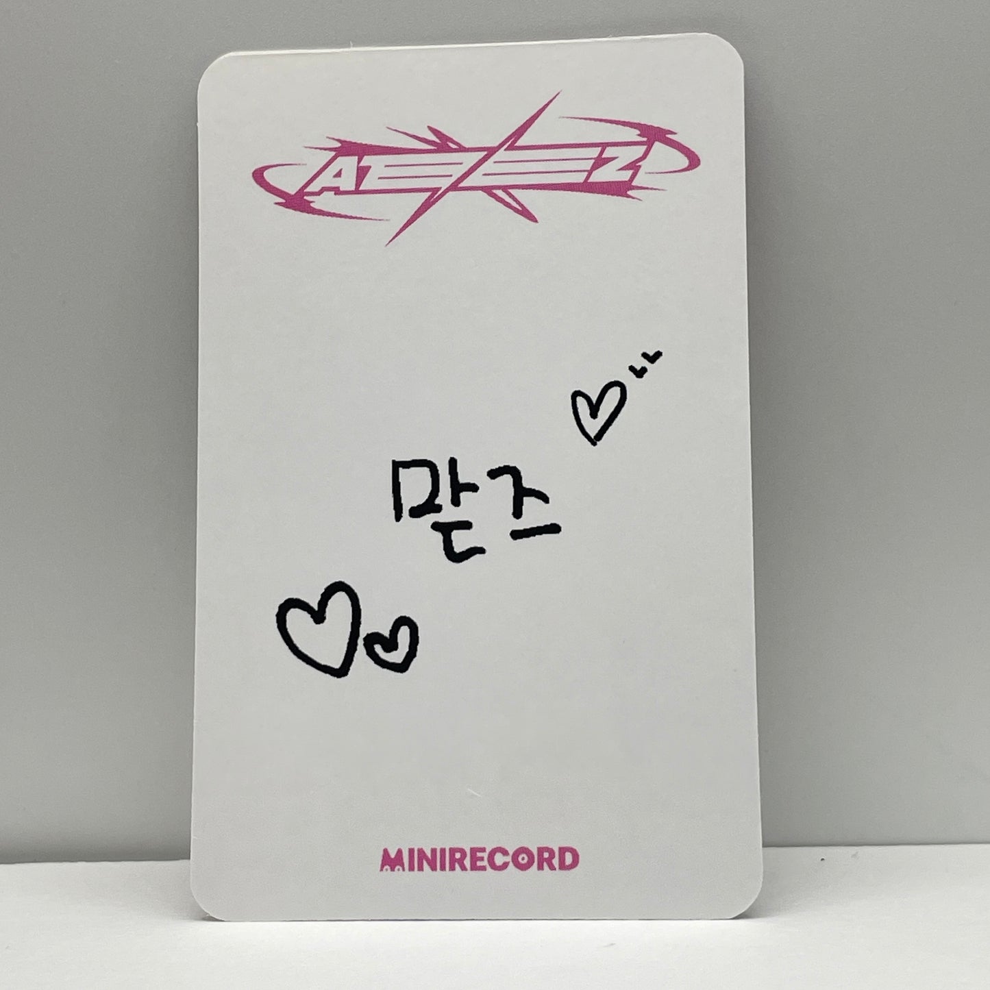 ATEEZ ATEEZ THE WORLD EP.FIN : WILL MINIRECORD Lucky Draw Photocard