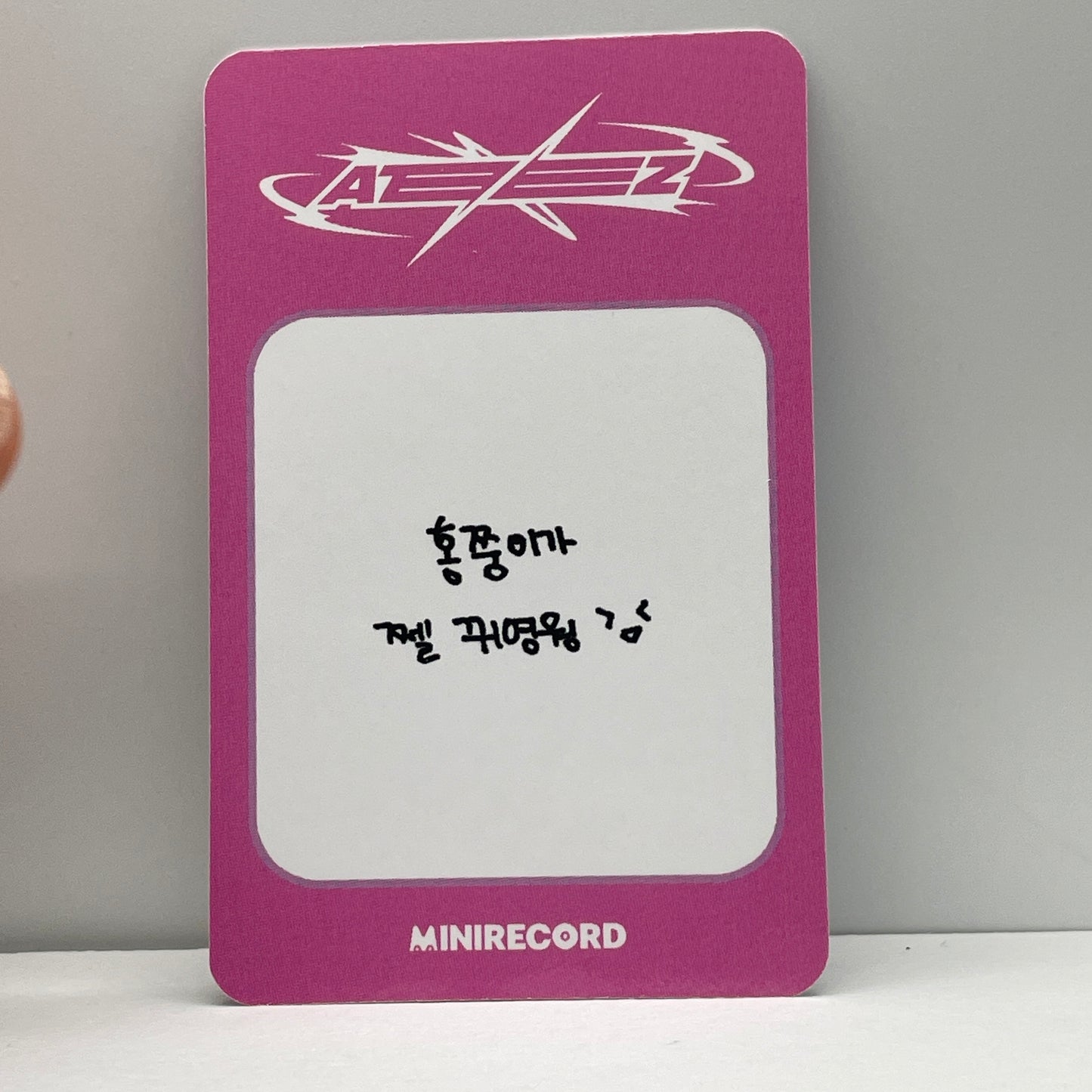 ATEEZ ATEEZ THE WORLD EP.FIN : WILL MINIRECORD Lucky Draw Photocard