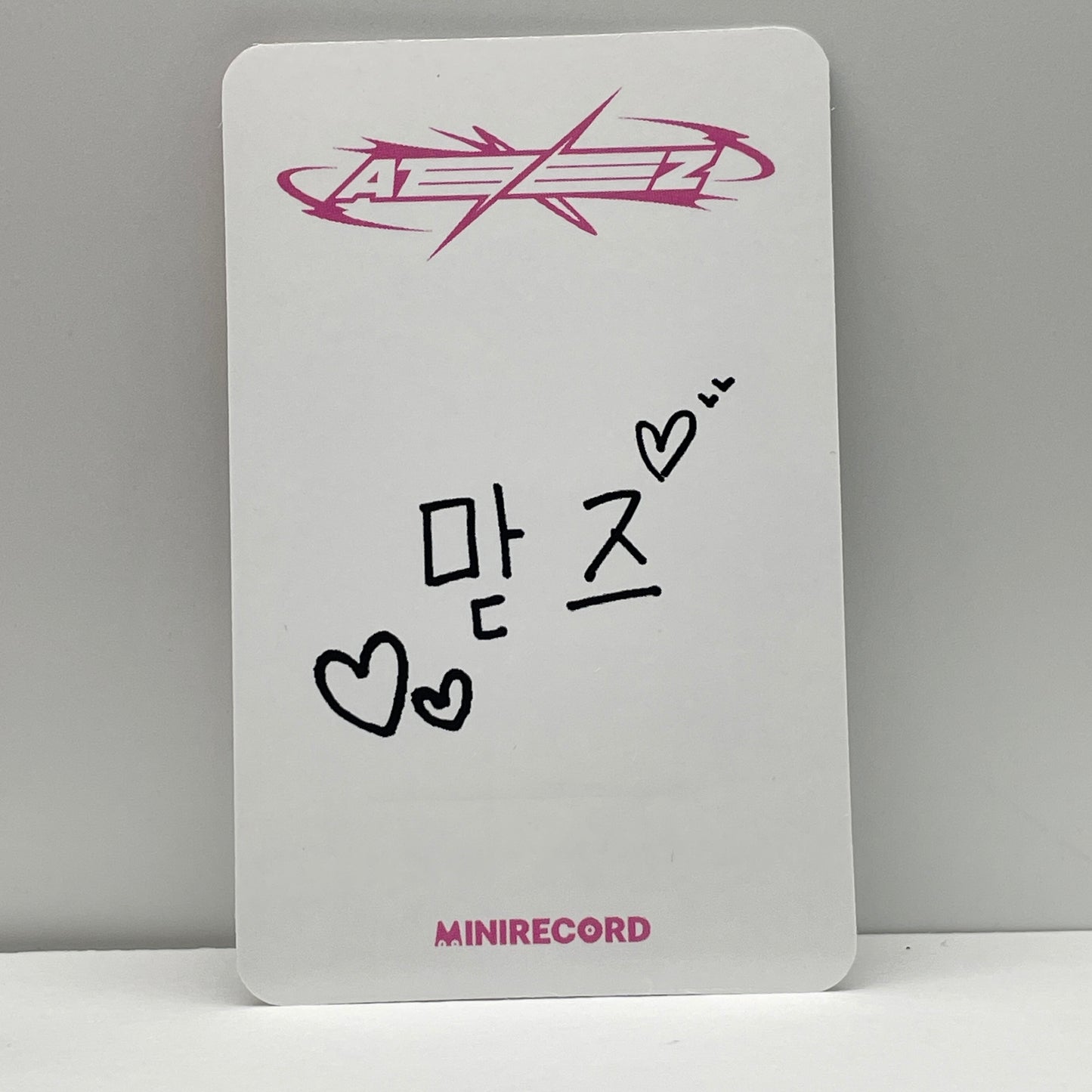 ATEEZ ATEEZ THE WORLD EP.FIN : WILL MINIRECORD Lucky Draw Photocard
