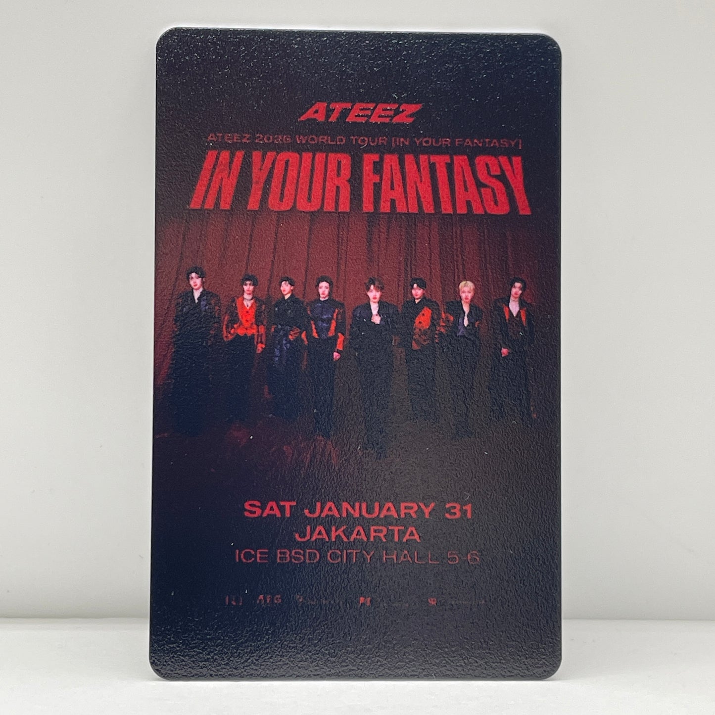 ATEEZ 2026 WORLD TOUR [IN YOUR FANTASY] IN ASIA JAKARTA VIP PVC Photocard