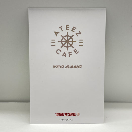 ATEEZ TOWER RECORDS CAFE Photocard