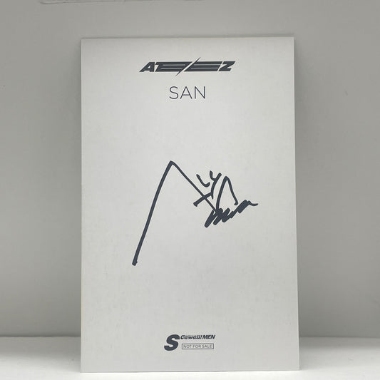 ATEEZ S cawaii! MEN WHITE Photocard