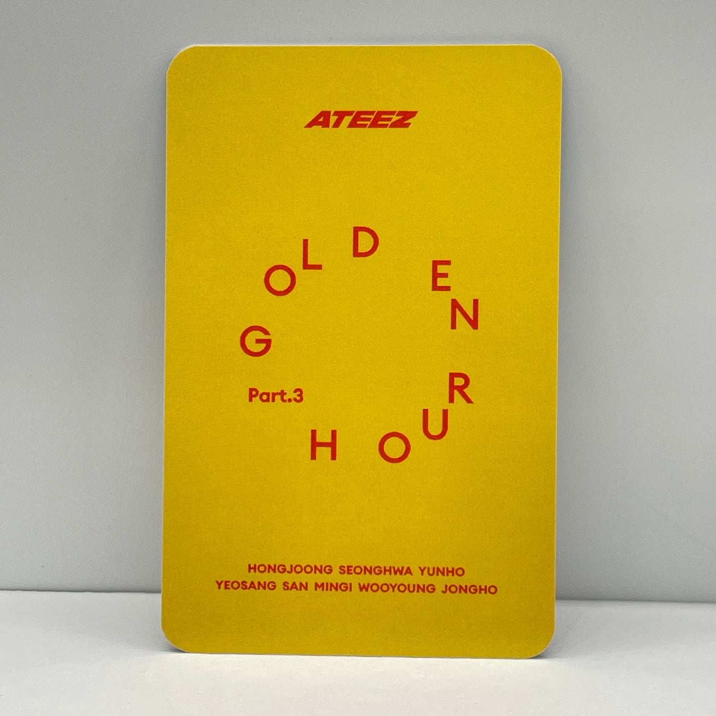 ATEEZ GOLDEN HOUR : Part.3 Broadcast Official Photocard