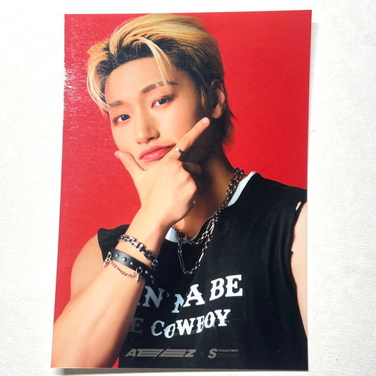 ATEEZ S Cawaii! MEN RED Magazine Bonus Photo Print