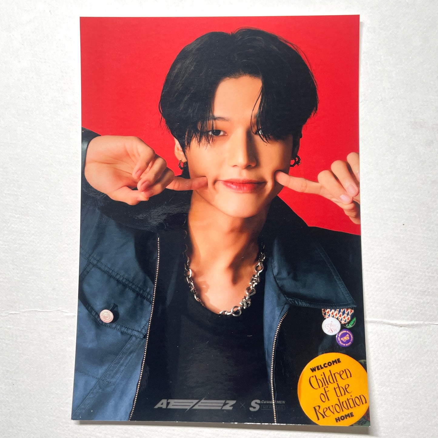 ATEEZ S Cawaii! MEN RED Magazine Bonus Photo Print